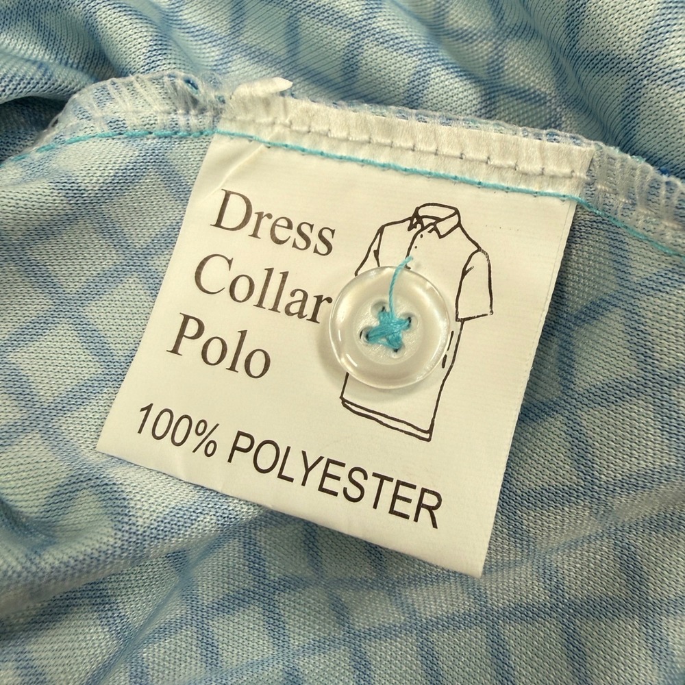 Collars & Co Mens XL Polo Shirt Blue Corsica Dress Collar Performance NEW - Picture 8 of 9